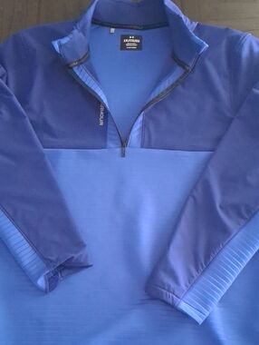 Under Armour Two-Tone Blue 1/4 Zip Pullover